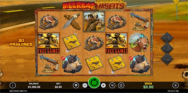 meerkat misfits slot review image