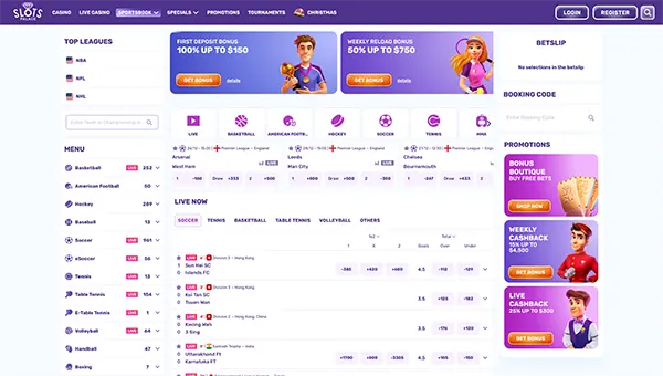 slots palace sportsbook home image